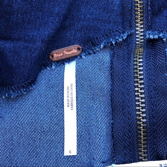 Free People Jean Pencil Skirt sz 6 - Picture 5 of 5
